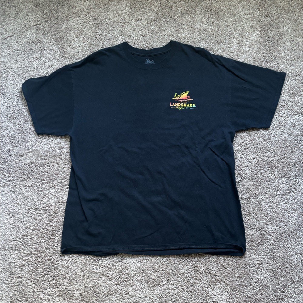 Black Graphic Landshark T-Shirt